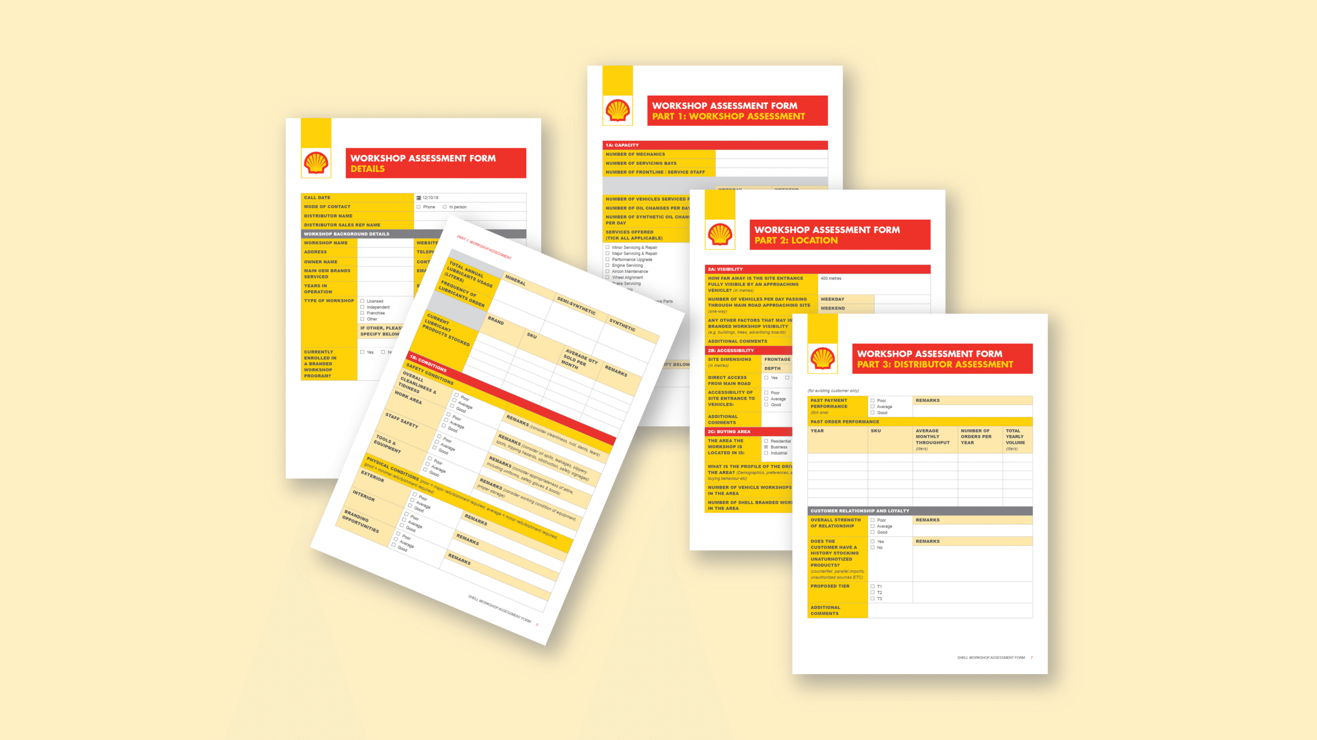Professional Microsoft Word form template design for Shell – ZOARC Creative