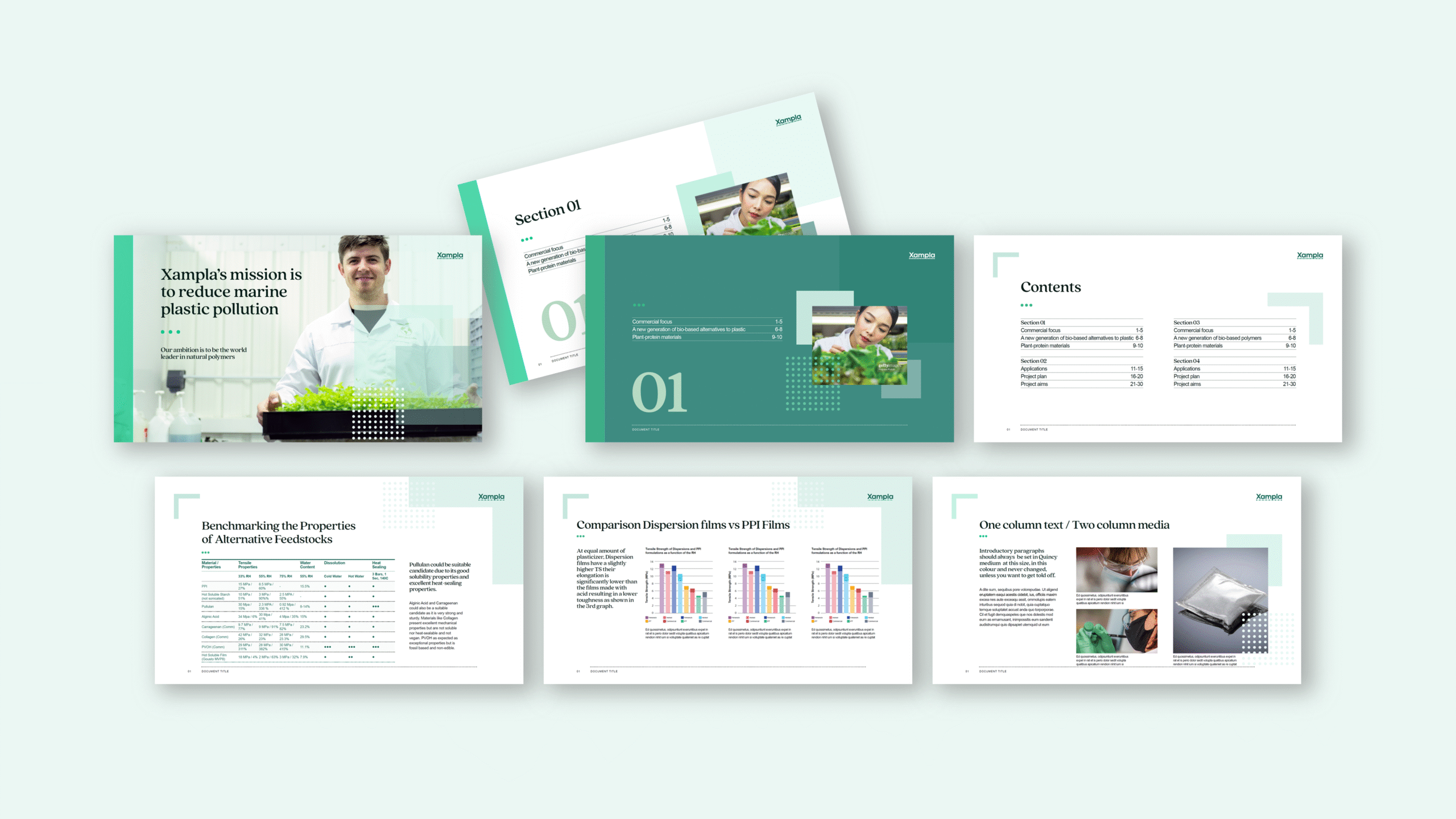 PowerPoint template and slide design for Xampla – ZOARC Creative presentation design expert