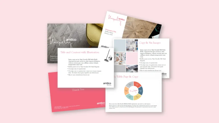PowerPoint template and slide design for Amtico – ZOARC Creative presentation design expert