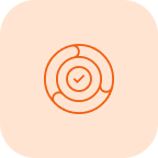 Icon showing balance and clarity, symbolising simple yet powerful design.