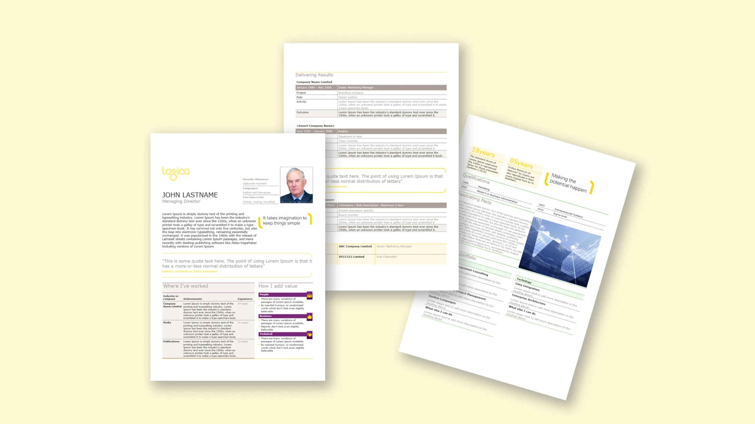 Branded Microsoft Word form templates with fillable fields for Logica – ZOARC Creative